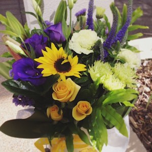Wow Flower Box Arrangement - A Touch of Class Florist