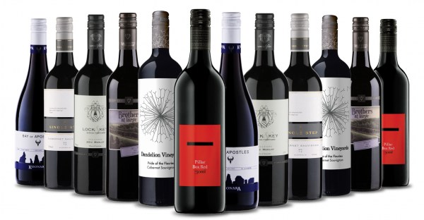 a selection of australian red wines