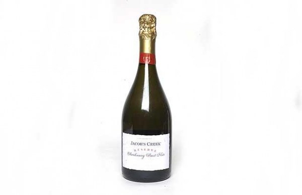 a bottle of jacobs creek sparkling wine