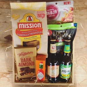 A deluxe Beer hamper including craft beers, snacks and chocolate