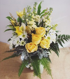 Bright and Cheefully Arranged Cut Stems - A Touch of Class Florist