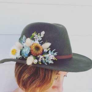 Festival Hat Flowers a small spray of fresh flowers to attach to your own hat - A Touch of Class Florist Perth