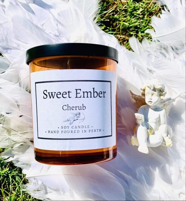 Sweet Ember Scented Soy Candle - Cherub