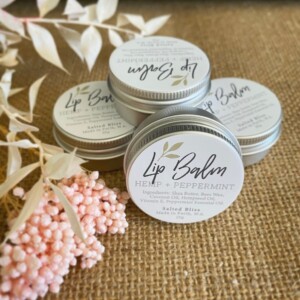 Lip Balm by Salted Bliss in Hemp and peppermint