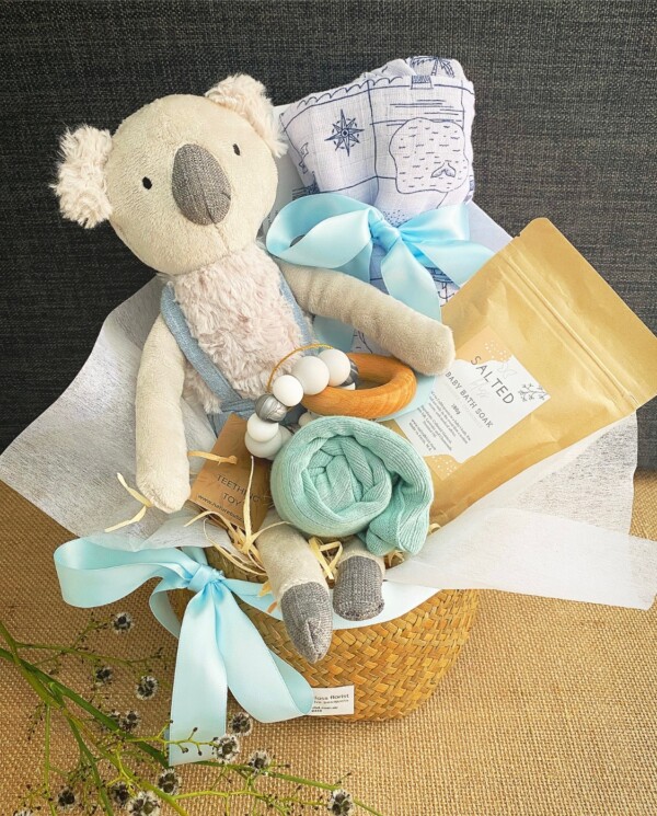 Baby Bliss Hamper in Blues by A Touch of Class Florist