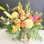 Spring flower vase arrangement - a touch of class florist perth